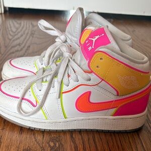 Nike Kids Sneakers - White, Pink, Yellow